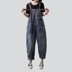 Vintage blauer Jeans-Jumpsuit für Damen