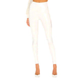 Pantalones vaqueros brillantes de cintura alta