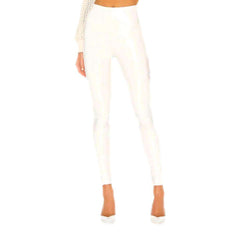 Pantalones vaqueros brillantes de cintura alta