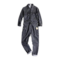 Mono de mezclilla cargo de moda para hombre