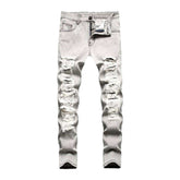 Pantalones vaqueros desgastados para hombre