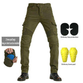 Pantalones vaqueros de motociclista de color para hombre