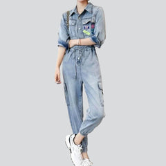 Jeans-Overall im Safari-Stil für Damen