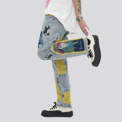 Vaqueros rectos de cintura media para hombre