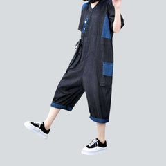 Kimono style women denim overall
