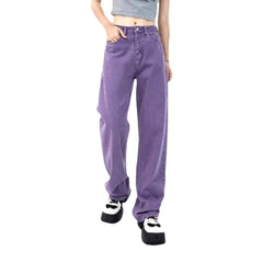 Y2k-Farbjeans für Damen