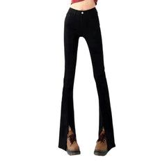 Vaqueros de cintura alta lavados a la piedra para mujer