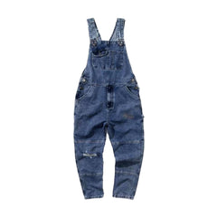 Jeans-Jumpsuit mit aufgesetzten Gesäßtaschen