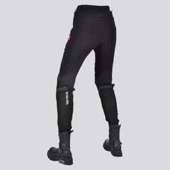 Pantalones vaqueros ajustados de motociclista de cintura media