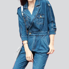 Damen Overall mit Bundfalten