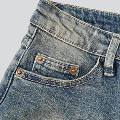 Vintage verkürzte Damen Jeansshorts