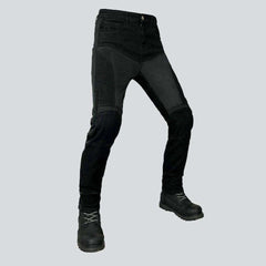 Breathable men biker jeans
