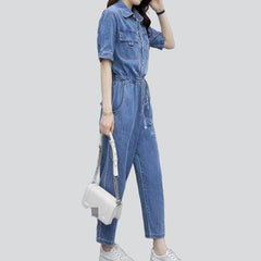 Dünner lockerer Damen Jeans Overall