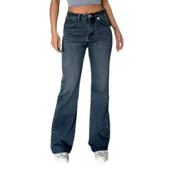 Vaqueros rectos vintage de lavado medio