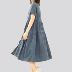Vestido vaquero de mujer con lavado medio