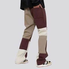 Baggy men patchwork jeans