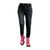 Vaqueros biker protectores para mujer