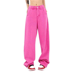 Pantalones vaqueros de mujer color verde claro