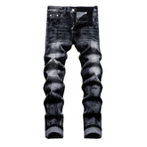 Stylische Herrenjeans mit Digitaldruck