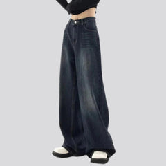 Street women high-waist jeans