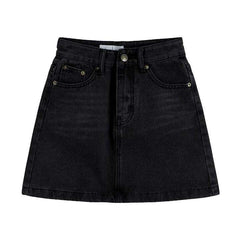 Minifalda vaquera negra