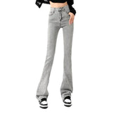 Vaqueros de calle con corte de bota para mujer