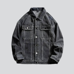 Retro wash men denim jacket