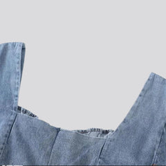 Jeanskleid mit Puffärmeln für Damen
