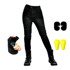 Skinny urban women biker jeans