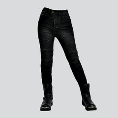Skinny urban women biker jeans