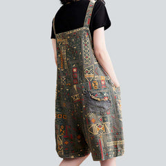 Mono vaquero para mujer con adornos de colores