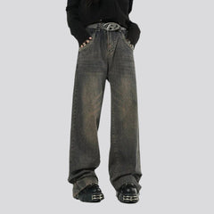 Vaqueros vintage de hip-hop para mujer
