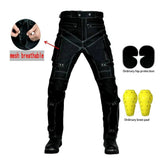 Reflektierende, sichere Biker-Jeanshose