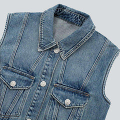 Vestido largo de jeans para mujer