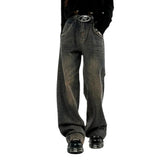 Vaqueros vintage de hip-hop para mujer