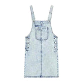 Urban vintage print denim dress