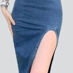 Strapless  women jean dress