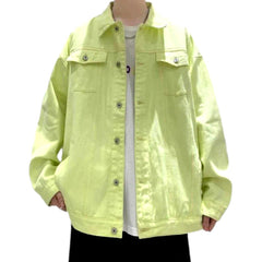 Urban color men denim jacket