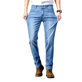 Vaqueros elásticos ajustados casuales para hombre