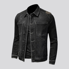 Slim street men denim jacket