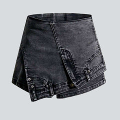 Inverted stylish denim skirt