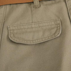 Sandfarbener Mini-Jeansrock