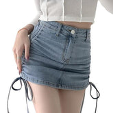 Minifalda vaquera ajustada