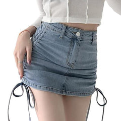 Minifalda vaquera ajustada