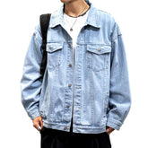 Retro Oversized Jeansjacke für Herren