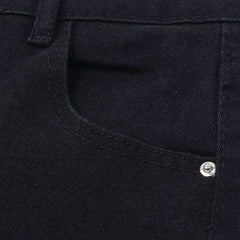 Falda vaquera negra con cordones