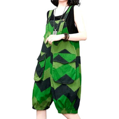 Modischer Jeans-Strampler mit Aufdruck für Damen