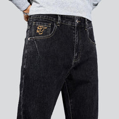 Slightly embroidered men jeans