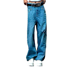 Vaqueros de cintura alta de los 90 para mujer