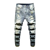Trendy Style Vintage Distressed Jeans